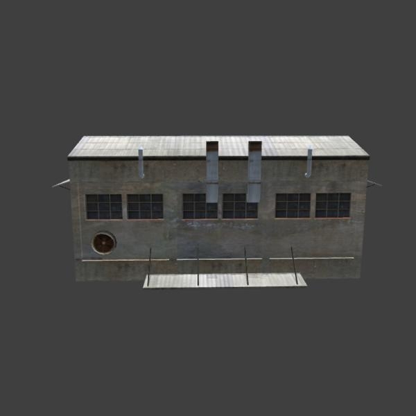 破旧工厂-建筑-VR/AR模型-3D城