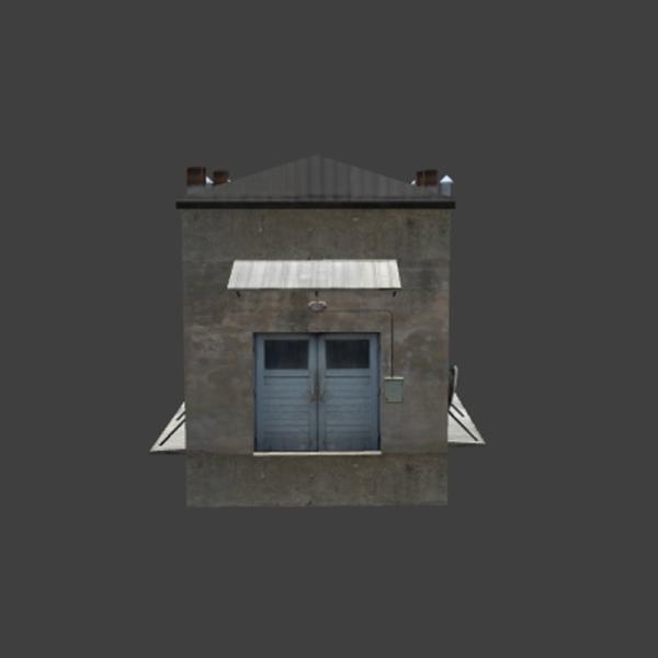 破旧工厂-建筑-VR/AR模型-3D城