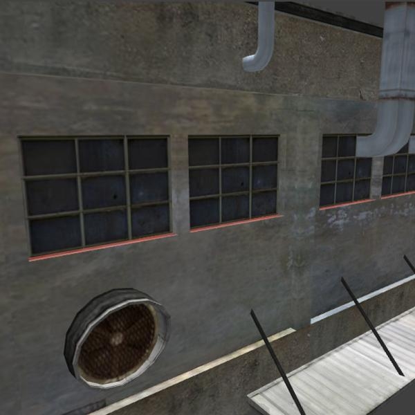 破旧工厂-建筑-VR/AR模型-3D城