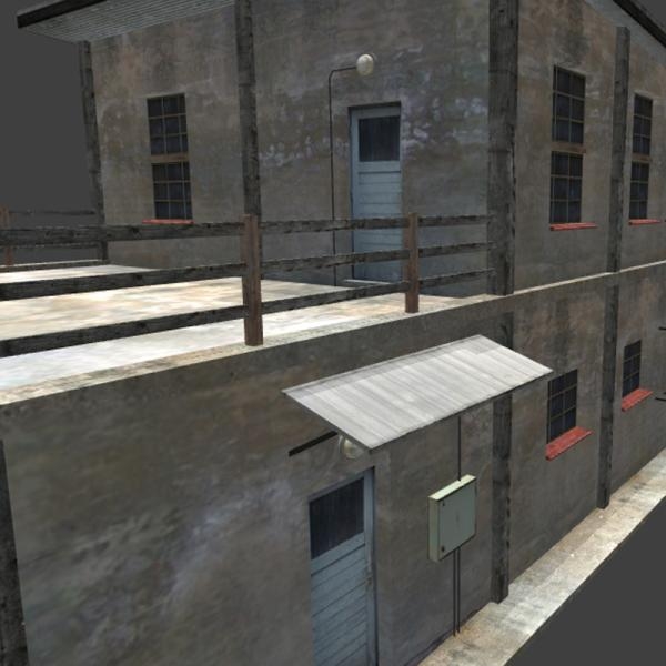 破旧房子-建筑-VR/AR模型-3D城