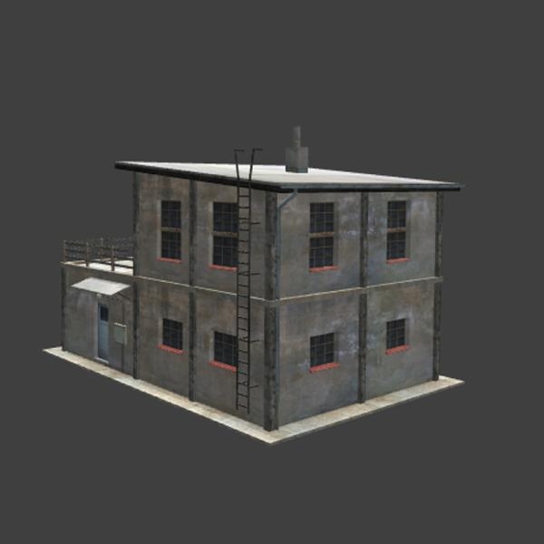 破旧房子-建筑-VR/AR模型-3D城