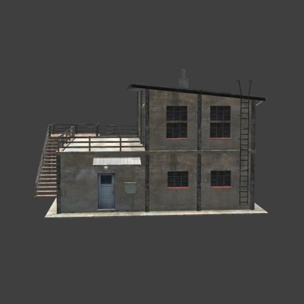 破旧房子-建筑-VR/AR模型-3D城