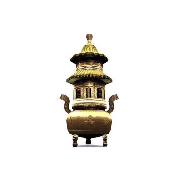 香炉-文体生活-艺术品-VR/AR模型-3D城