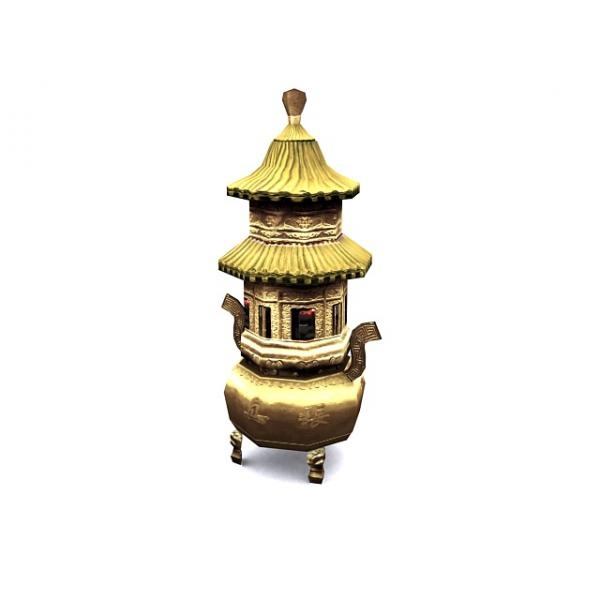 香炉-文体生活-艺术品-VR/AR模型-3D城