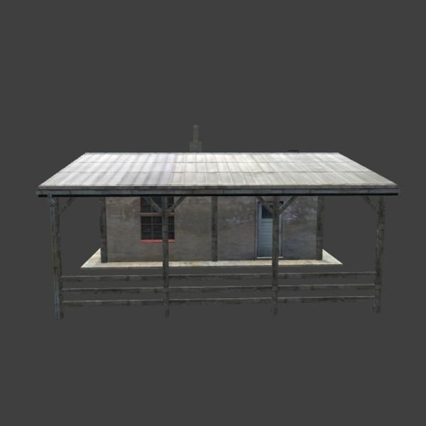 破旧房子-建筑-VR/AR模型-3D城