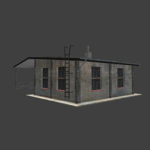 破旧房子-建筑-VR/AR模型-3D城
