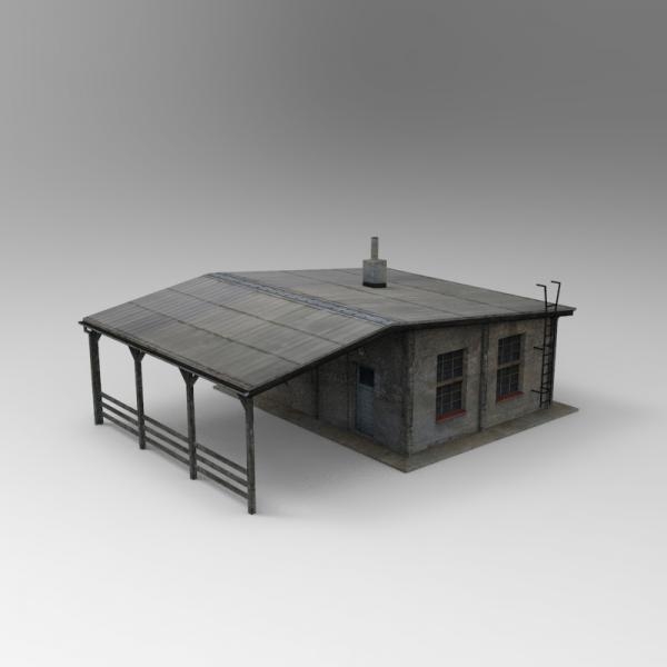 破旧房子-建筑-VR/AR模型-3D城
