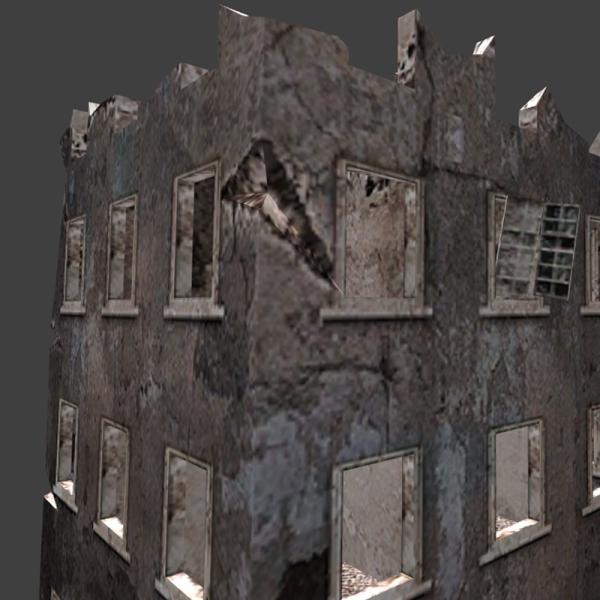 废旧房子-建筑-VR/AR模型-3D城