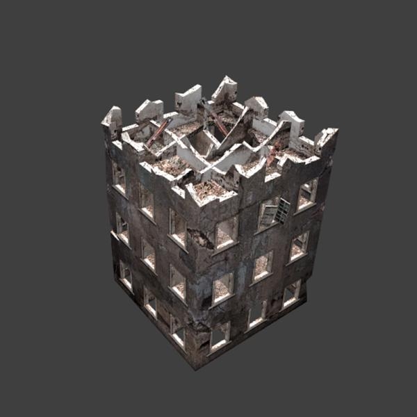 废旧房子-建筑-VR/AR模型-3D城