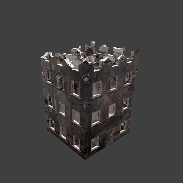 废旧房子-建筑-VR/AR模型-3D城