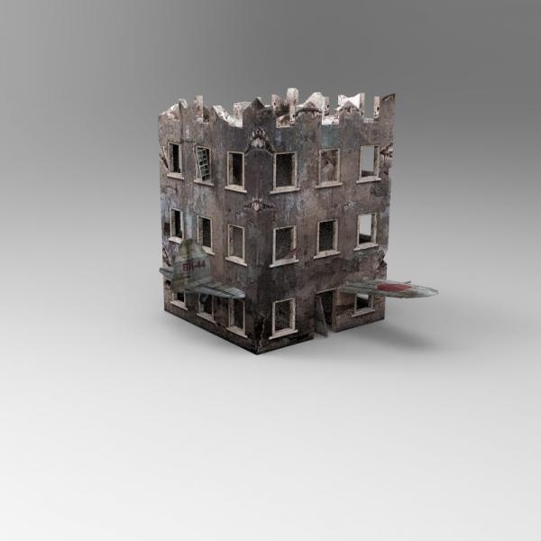 废旧房子-建筑-VR/AR模型-3D城
