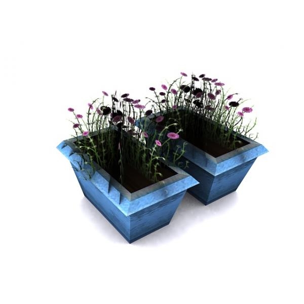 花盆-动植物-植物-VR/AR模型-3D城