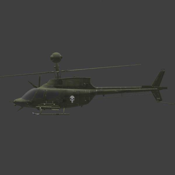 军事直升机-飞机-VR/AR模型-3D城