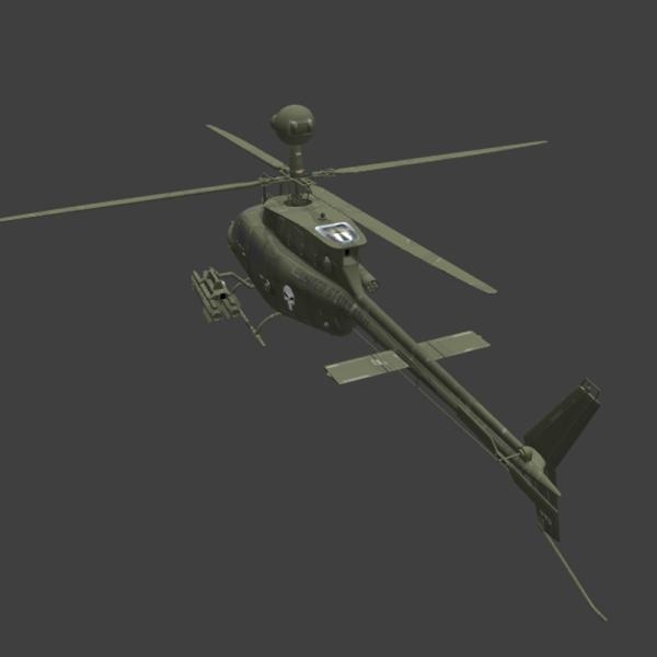 军事直升机-飞机-VR/AR模型-3D城