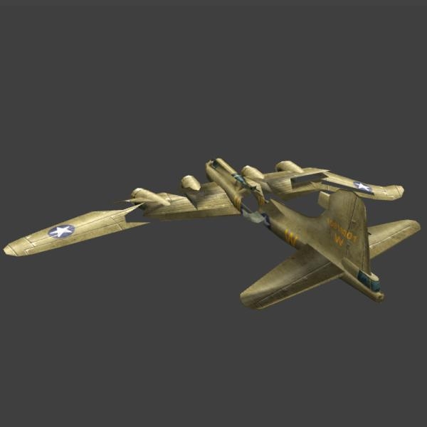 飞机残骸-飞机-VR/AR模型-3D城