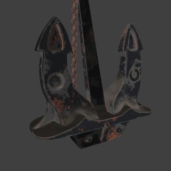 锚-船舶-VR/AR模型-3D城