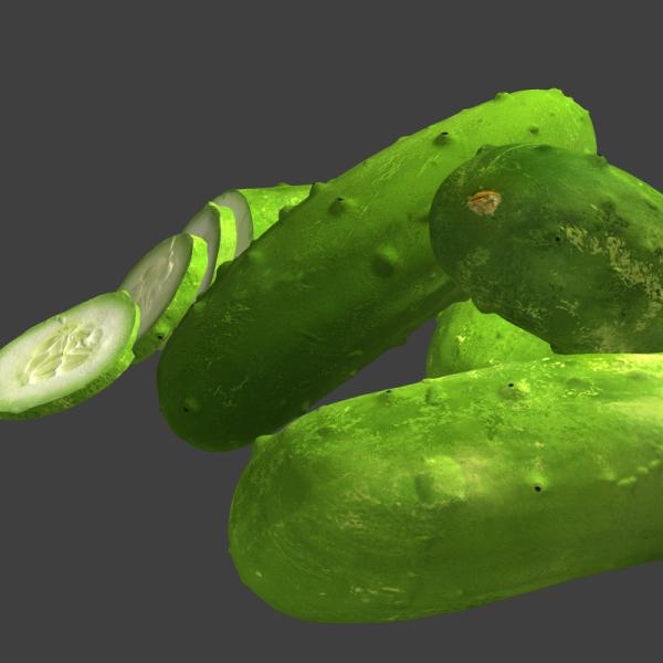 黄瓜-文体生活-蔬菜-VR/AR模型-3D城