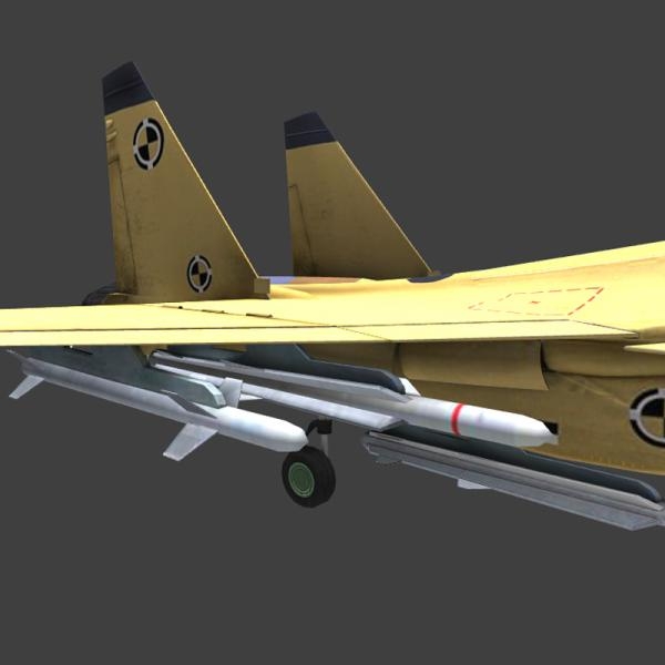 歼击机-飞机-VR/AR模型-3D城