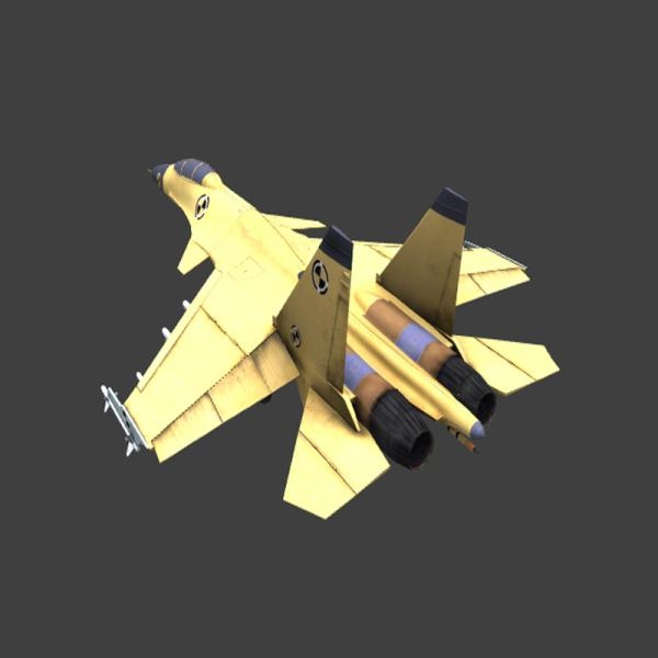 歼击机-飞机-VR/AR模型-3D城