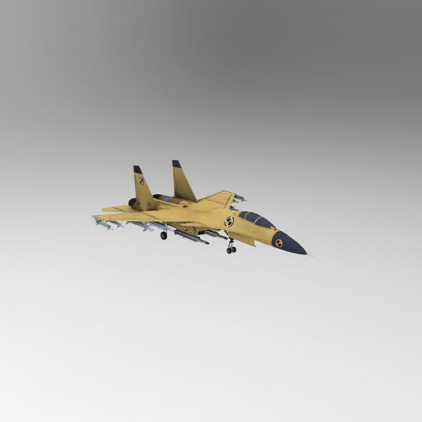 歼击机-飞机-VR/AR模型-3D城