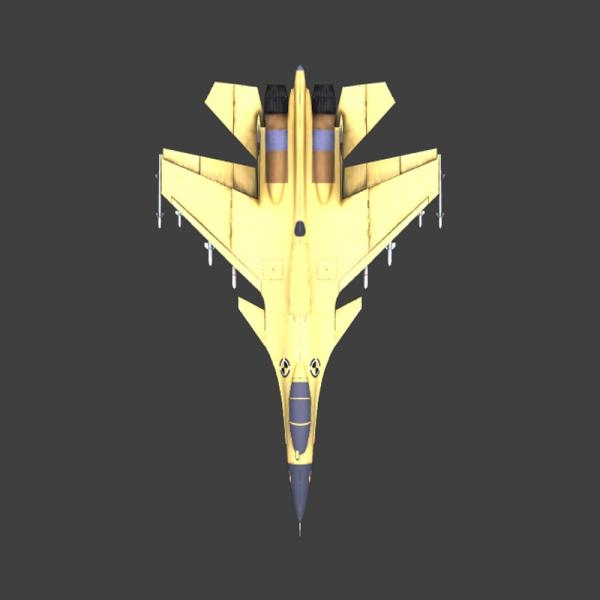歼击机-飞机-VR/AR模型-3D城