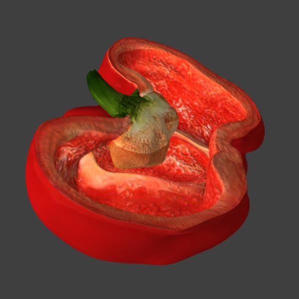 灯笼椒-文体生活-蔬菜-VR/AR模型-3D城
