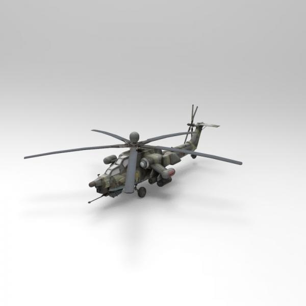 军事直升机-飞机-VR/AR模型-3D城