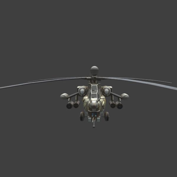 军事直升机-飞机-VR/AR模型-3D城