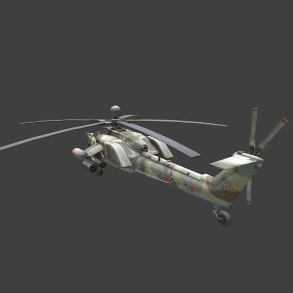军事直升机-飞机-VR/AR模型-3D城
