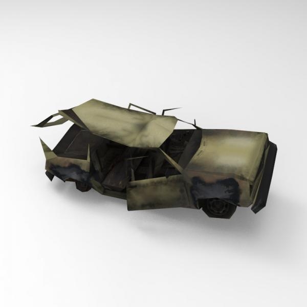破废汽车-汽车-VR/AR模型-3D城