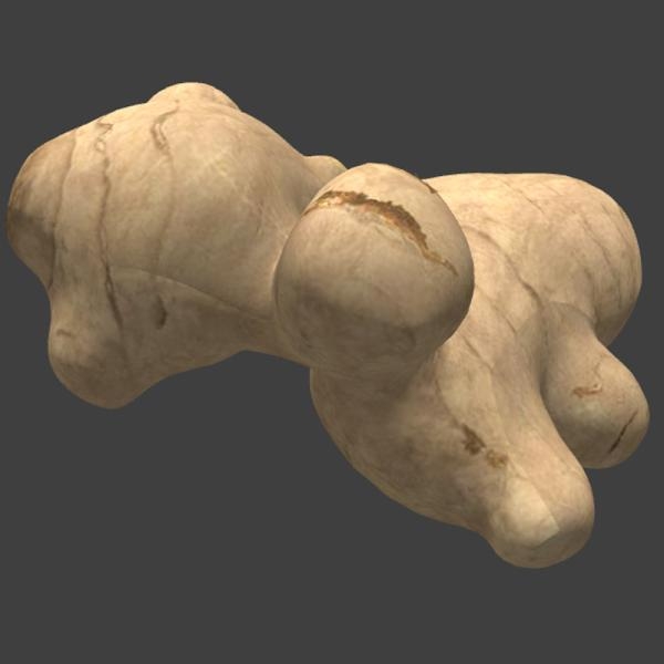 生姜-文体生活-蔬菜-VR/AR模型-3D城