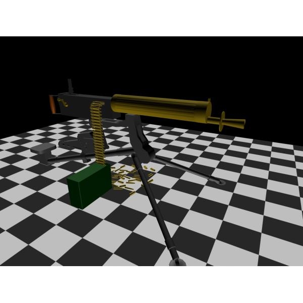MG08-军事-武器-3D打印模型-3D城