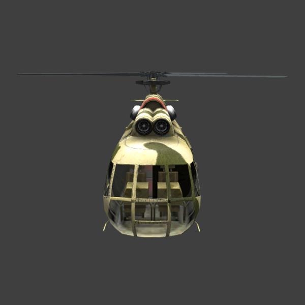 军事直升机-飞机-VR/AR模型-3D城