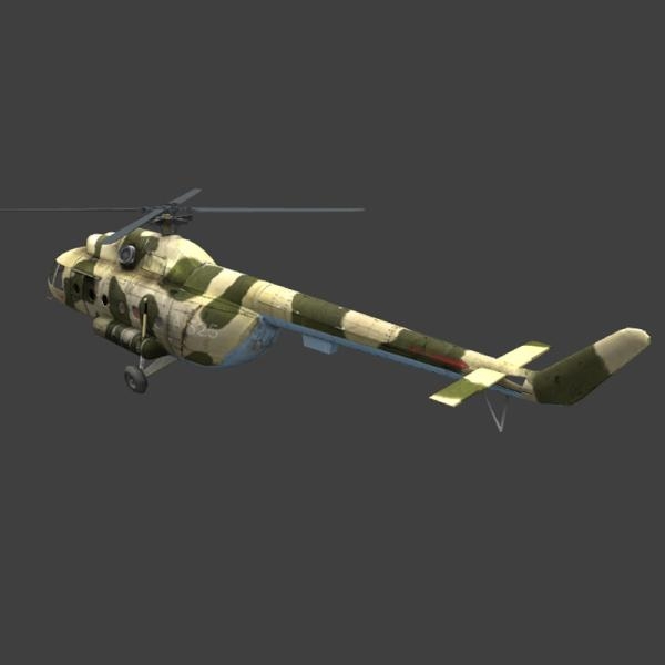 军事直升机-飞机-VR/AR模型-3D城