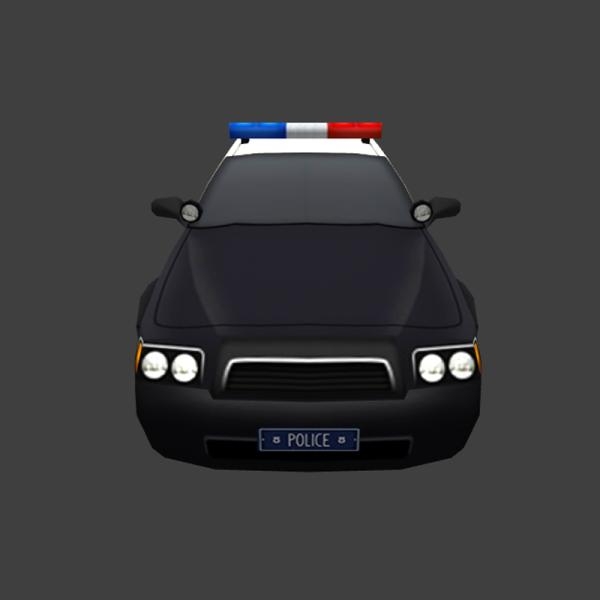 警车-汽车-VR/AR模型-3D城
