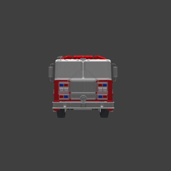 消防车-汽车-VR/AR模型-3D城