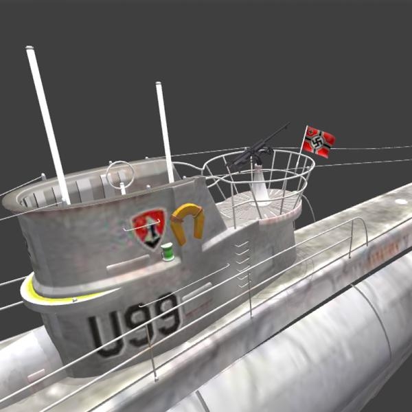 潜水艇-船舶-VR/AR模型-3D城