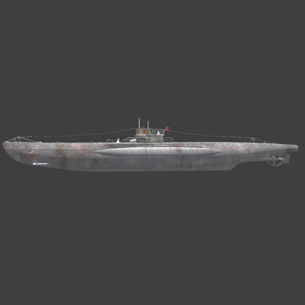 潜水艇-船舶-VR/AR模型-3D城