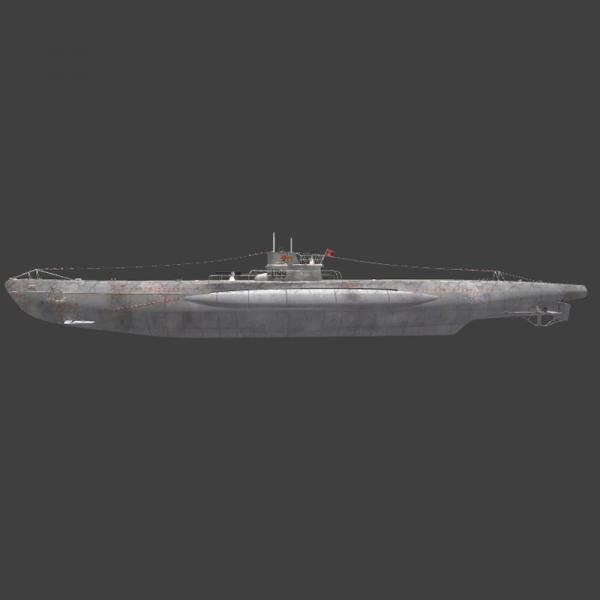 潜水艇-船舶-VR/AR模型-3D城