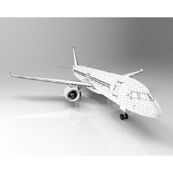 C919-飞机-客机-VR/AR模型-3D城