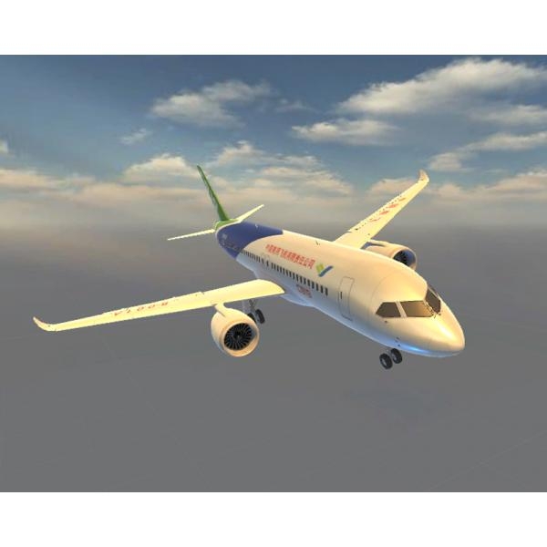 C919-飞机-客机-VR/AR模型-3D城