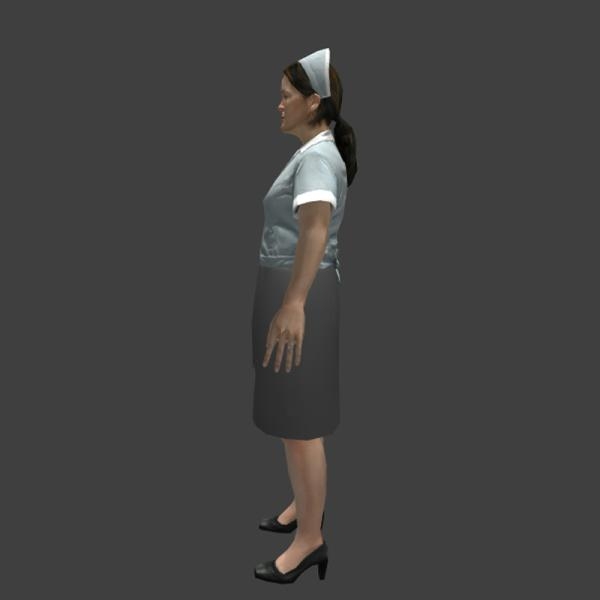 护士-角色人体-VR/AR模型-3D城