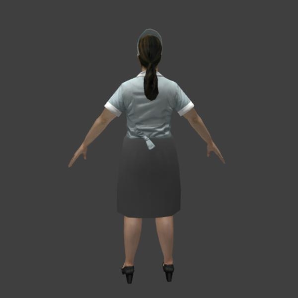 护士-角色人体-VR/AR模型-3D城