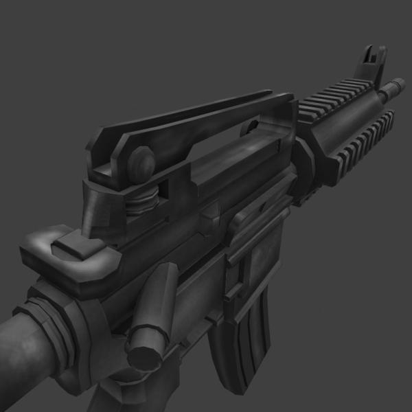 M4A1-军事-枪炮-3D打印模型-3D城