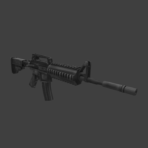M4A1-军事-枪炮-3D打印模型-3D城
