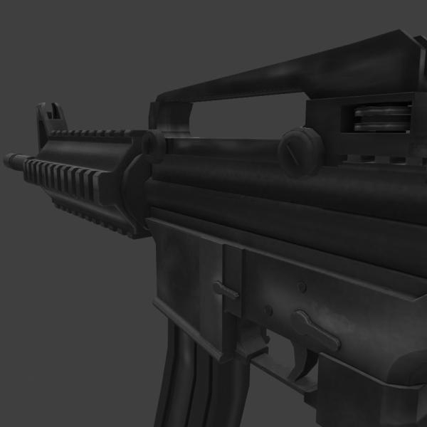 M4A1-军事-枪炮-3D打印模型-3D城