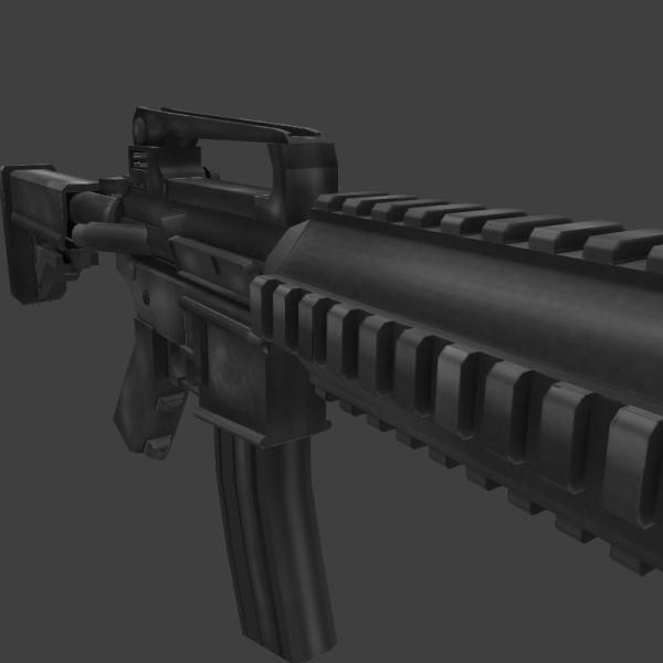 M4A1-军事-枪炮-3D打印模型-3D城