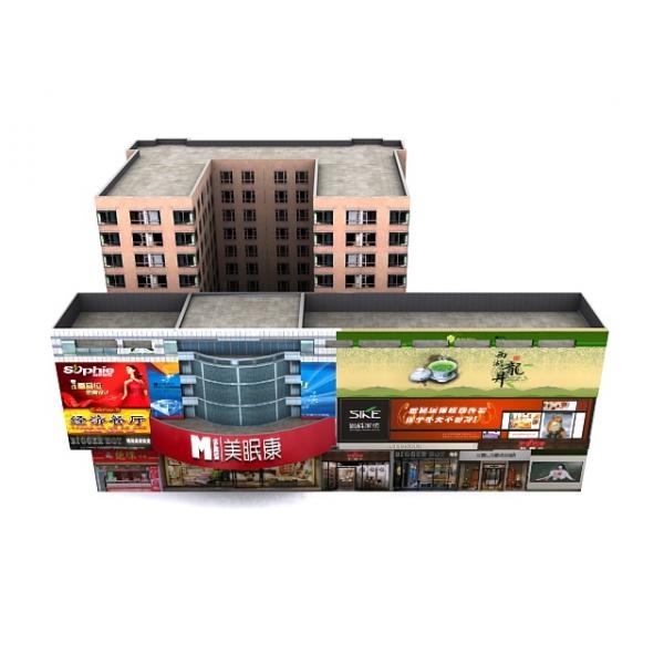 商店-建筑-VR/AR模型-3D城