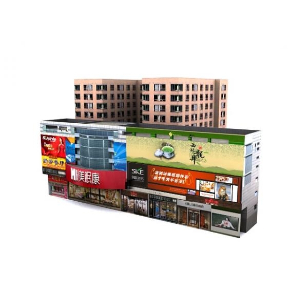 商店-建筑-VR/AR模型-3D城