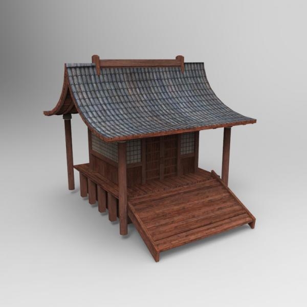 古建筑-建筑-古建筑-3D打印模型-3D城